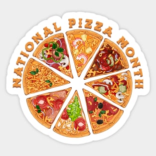 National Pizza Month Sticker
